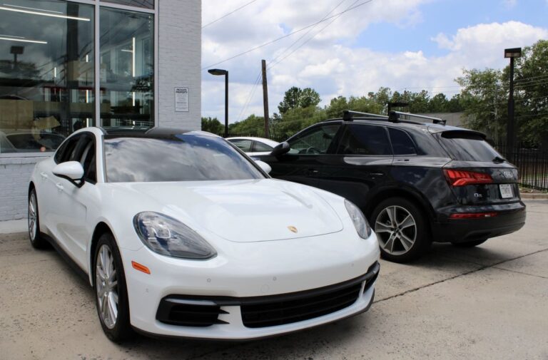 white car