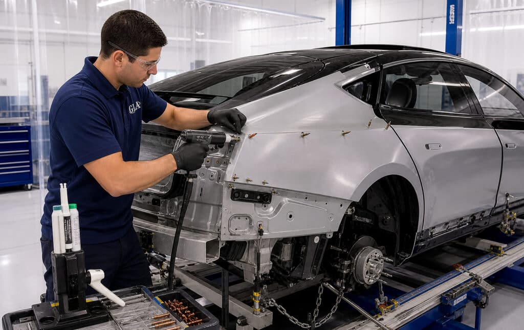 Aluminum body repair
