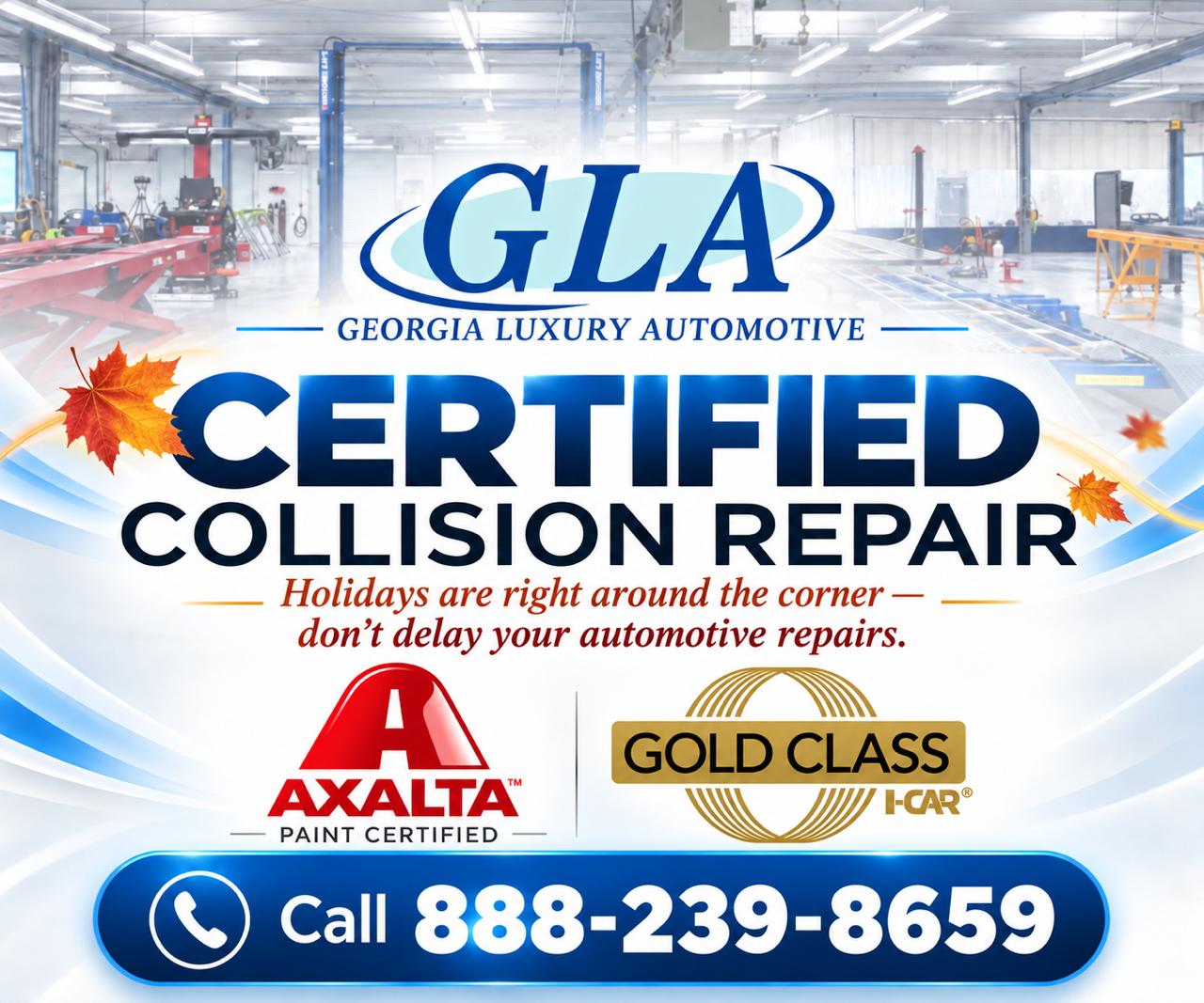 Georgia Luxury Automotive certified collision repair in Atlanta GA